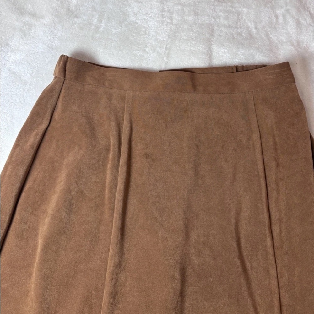 Elegant Brown A-Line Women's Skirt - Picture 5 of 10